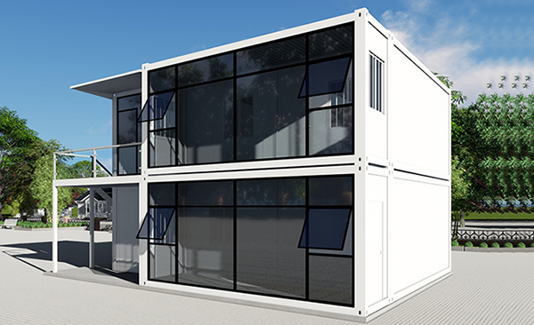 Container café lắp ghép 2 tầng thiết kế hiện đại