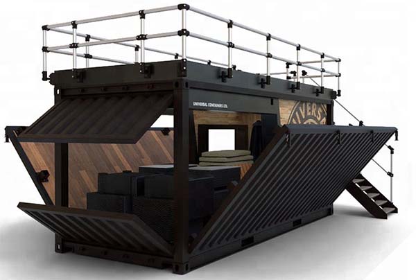 Container café di động kiểu dáng đa dạng